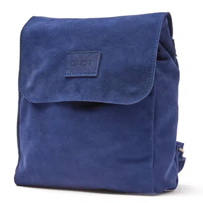 The Dust Company Women's Leather Backpack Blue Upper West Side Collection