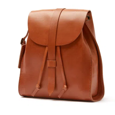 The Dust Company Women's Leather Backpack Brown Tribeca Collection