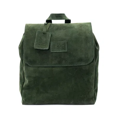The Dust Company Women's Leather Backpack Green Upper West Side Collection