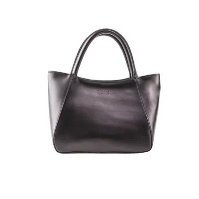 The Dust Company Women's Leather Tote Black Soho Collection
