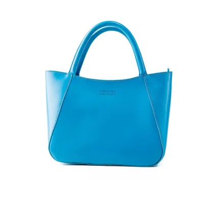 The Dust Company Women's Leather Tote Light Blue Soho Collection