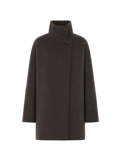 The Dynamis Studio Amsterdam Button-up Coat In Brown