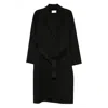 The Dynamis Studio Belted Notched Coat In Black