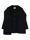The Dynamis Studio Button-fastening Wool Jacket In Black