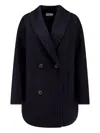 The Dynamis Studio Buttoned Coat In Blue