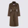 The Dynamis Studio Camel Wool Coat In Brown