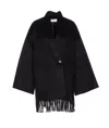 The Dynamis Studio Lyon Black Coat In Black