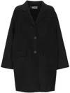 The Dynamis Studio Unlined Wool Coat With Flap Pockets In Black