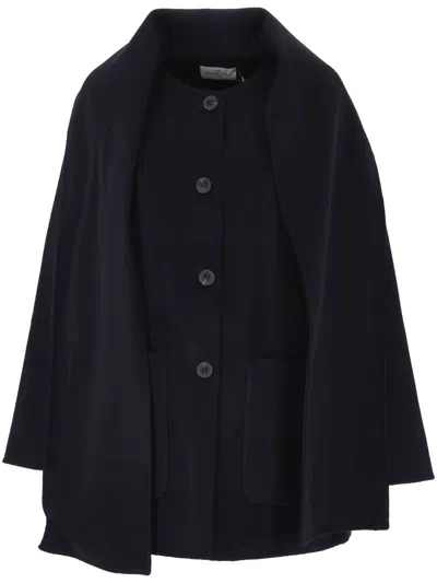 The Dynamis Studio Coats In Blue