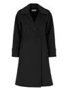 The Dynamis Studio Double-breasted Wool Coat In Black