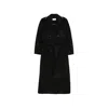 The Dynamis Studio Raglan-sleeve Button-down Coat In Black