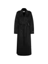 The Dynamis Studio Savile Double-breasted Wool Coat In Black