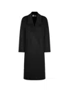 The Dynamis Studio Double-breasted Coat In Black