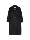The Dynamis Studio Double-breasted Coat In Black