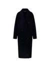 The Dynamis Studio Double-breasted Coat In Black