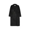 The Dynamis Studio Double-breasted Belted Coat In Grey