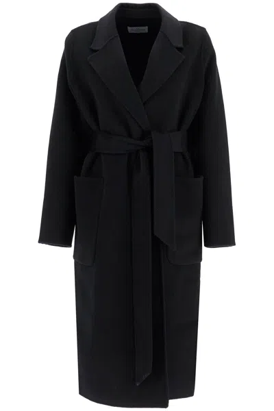 The Dynamis Studio Long Milan Coat In Black