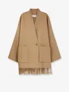 The Dynamis Studio Lyon Wool Coat In Sand