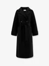 The Dynamis Studio Savile Double-breasted Wool Coat In Black