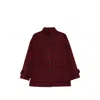 The Dynamis Studio Button-up Wool Coat In Animal Print