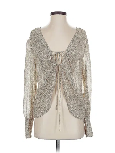 Pre-owned The East Order Long Sleeve Blouse In Silver