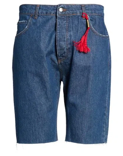 The Editor Man Denim Shorts Blue Size 32 Cotton