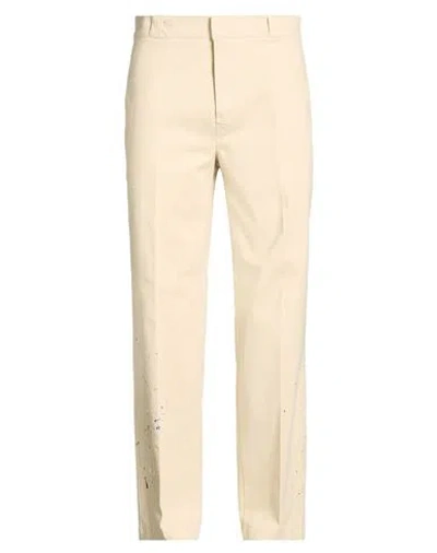 The Editor Man Pants Beige Size 30 Cotton, Elastane In Neutral