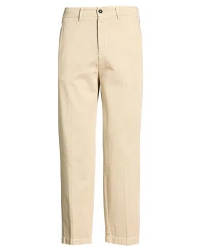 The Editor Man Pants Beige Size 34 Cotton In Yellow