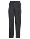 The Editor Man Pants Charcoal Size 34 Polyester, Wool, Elastane In Black