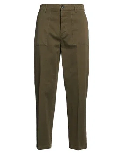 The Editor Man Pants Military Green Size 32 Cotton, Elastane