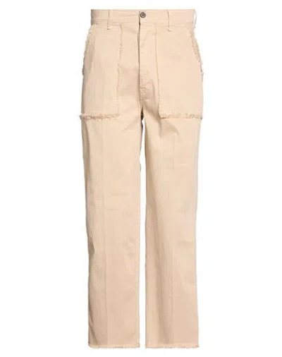 The Editor Man Pants Sand Size 28 Cotton, Elastane In Beige