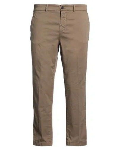 The Editor Man Pants Taupe Size 38 Cotton, Elastane In Brown
