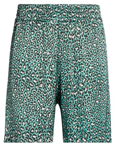 The Editor Man Shorts & Bermuda Shorts Emerald Green Size 32 Viscose