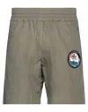 The Editor Man Shorts & Bermuda Shorts Military Green Size Xl Cotton In Green