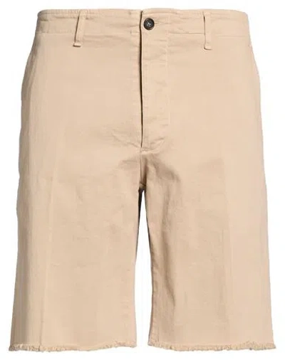 The Editor Man Shorts & Bermuda Shorts Sand Size 38 Cotton, Elastane In Neutral