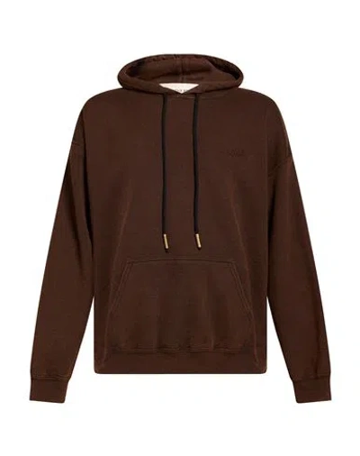 The Editor Man Sweatshirt Chocolate Brown Size L Cotton, Polyester