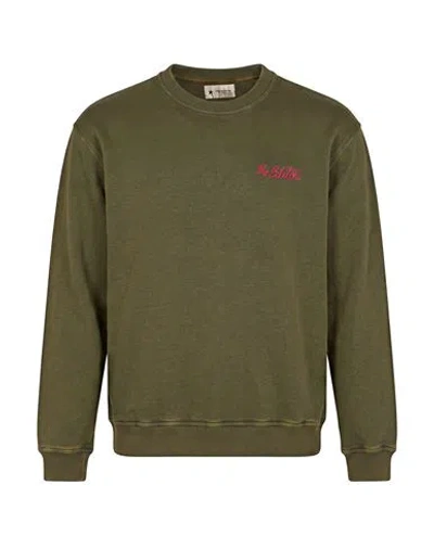The Editor Man Sweatshirt Military Green Size M Cotton