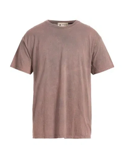 The Editor Man T-shirt Mauve Size L Cotton In Purple