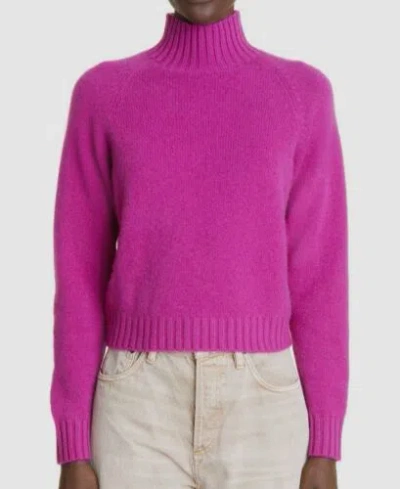 Pre-owned The Elder Statesman $995  Women's Purple Cashmere Crewneck Sweater Size L