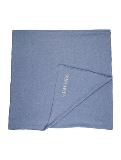 Pre-owned The Elder Statesman Air Drake Cashmere Throw In Blue