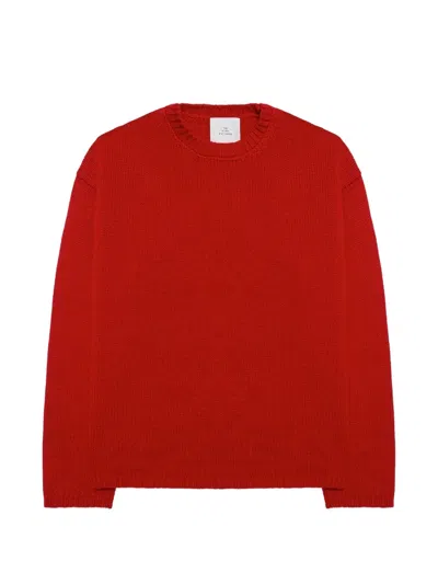 The Elder Statesman Airspun Dume Sweater In Red