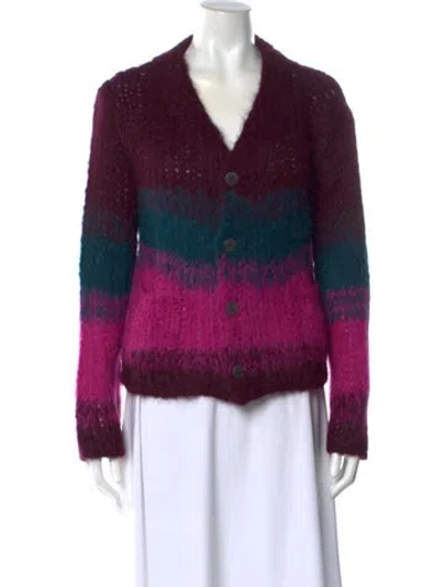 Pre-owned The Elder Statesman Alpaca Striped Sweater In Multi