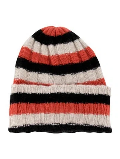 Pre-owned The Elder Statesman Beanie In Orange