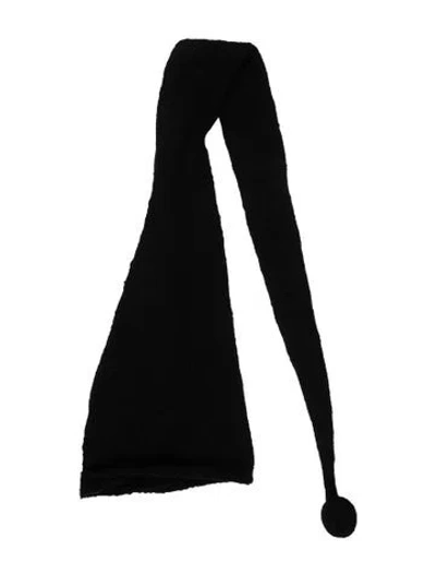 Pre-owned The Elder Statesman Black Pom Knit Winter Hat