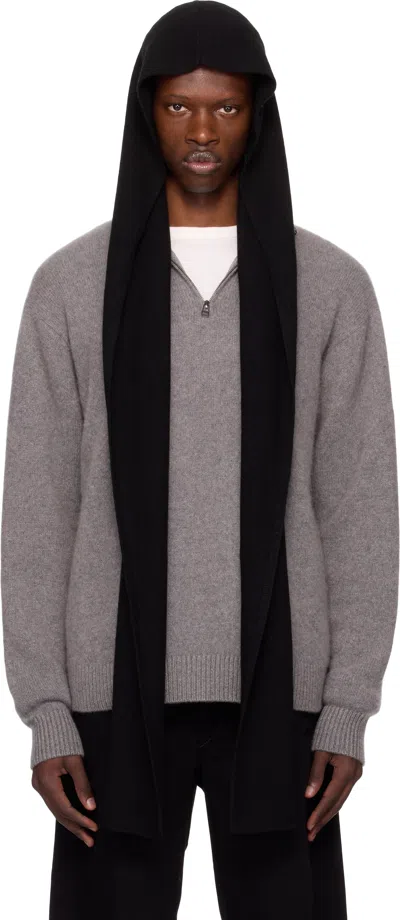 The Elder Statesman Black Wrap Hood