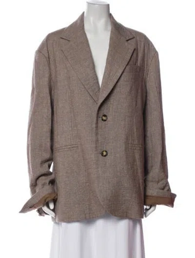 Pre-owned The Elder Statesman Blazer In Neutral