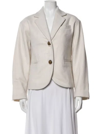 Pre-owned The Elder Statesman Blazer In Neutrals