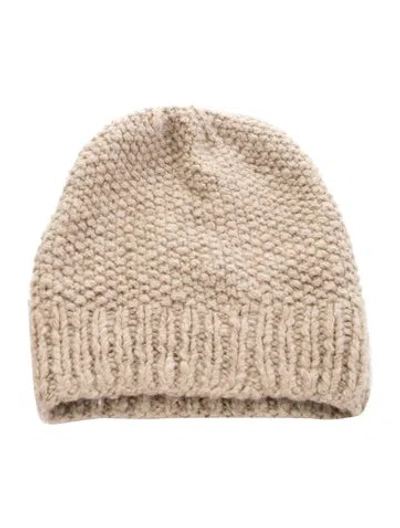Pre-owned The Elder Statesman Brown Wool Knitted Beanie With Tags