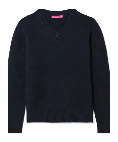 The Elder Statesman Brushed Cashmere Sweater In Blue