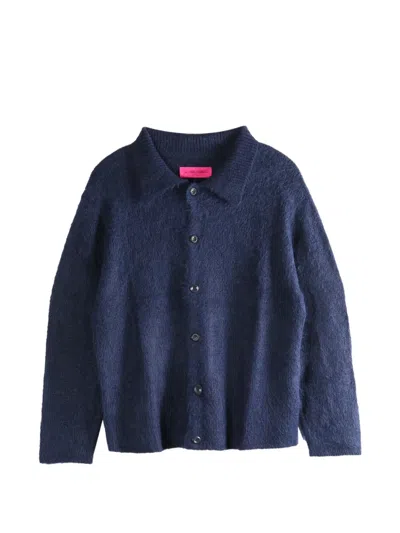 The Elder Statesman Buttoned Collared Shirt In Blue